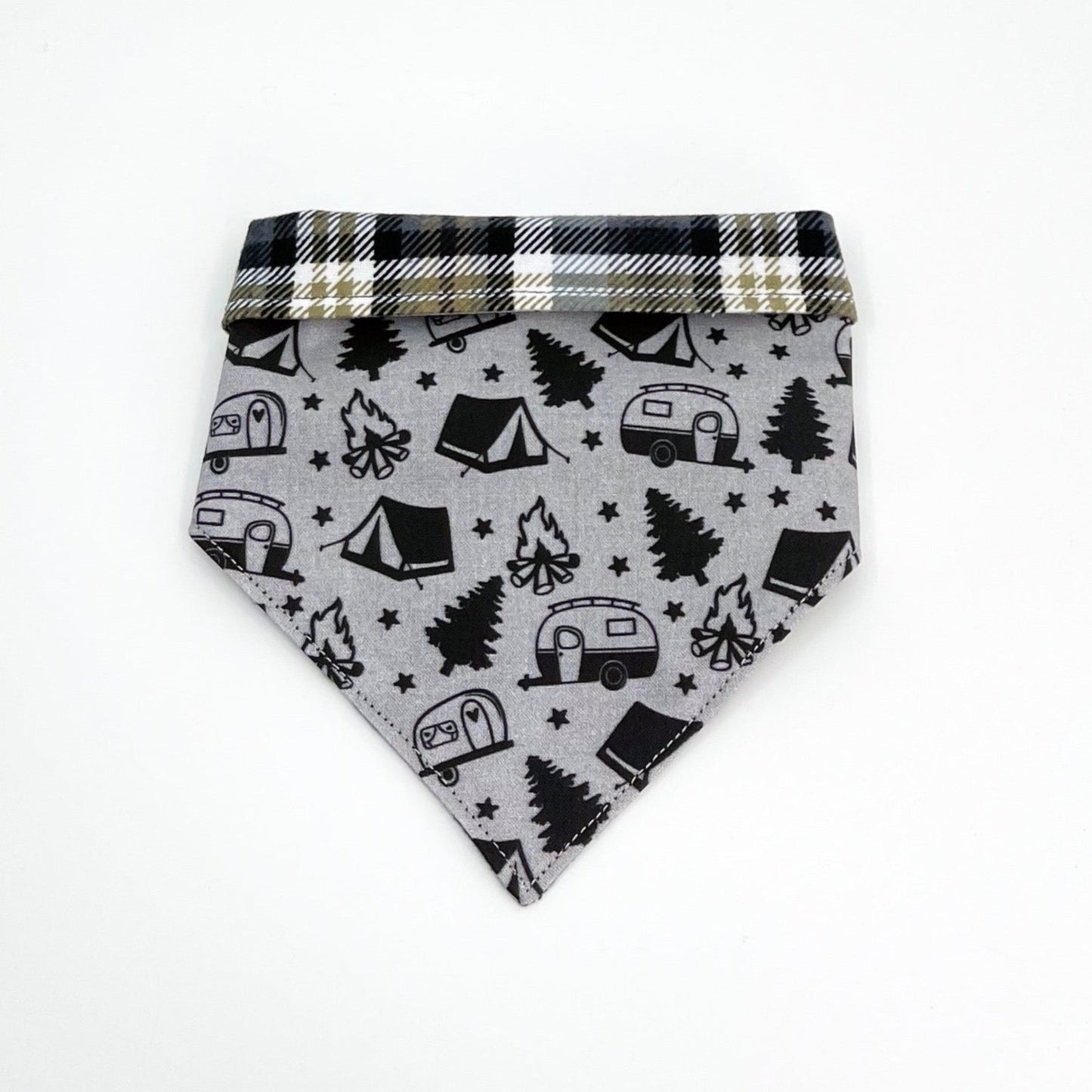 Campers with Plaid Flannel Pet Bandana