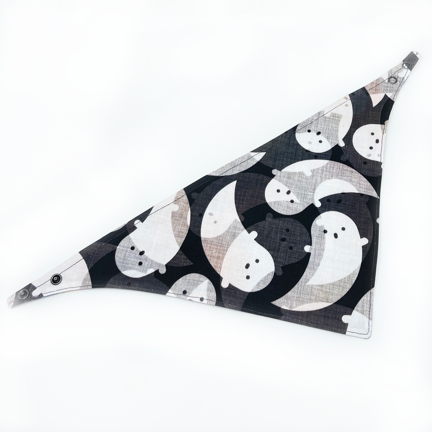 Friendliest Ghost with Plaid Flannel Pet Bandana