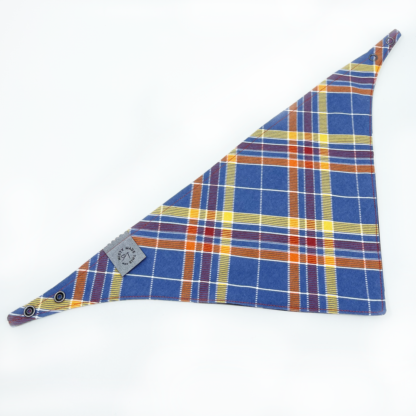 Friendliest Ghost with Plaid Flannel Pet Bandana