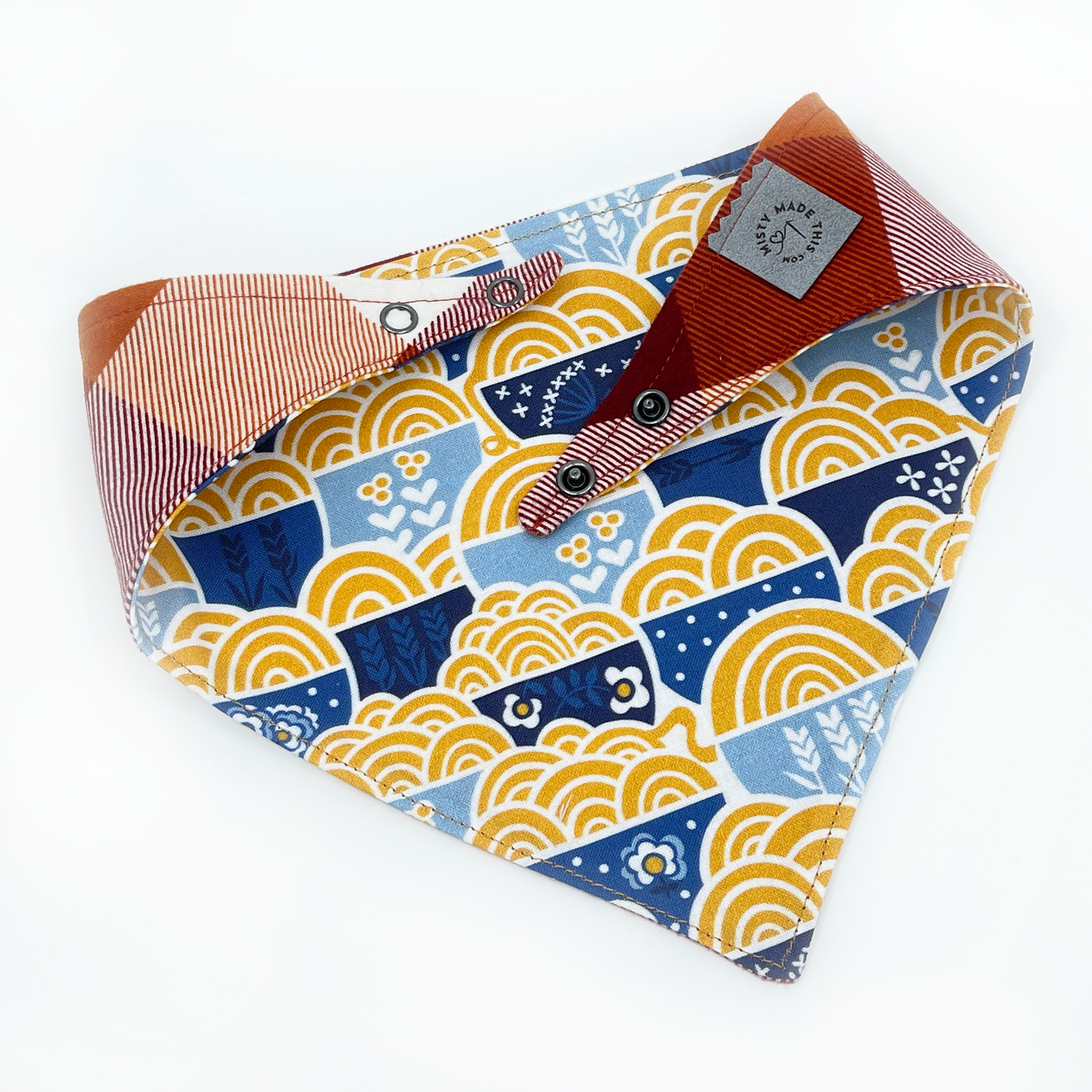 Ramen, Yum with Plaid Flannel Pet Bandana