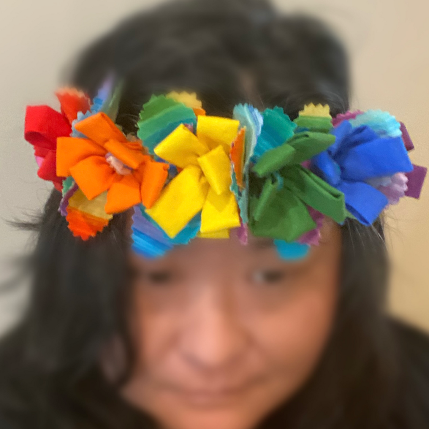 Rainbow Flower Crown