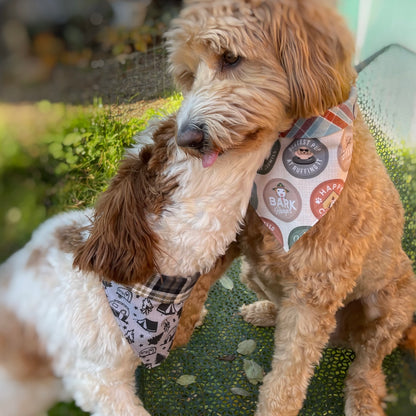 Scout Badges with Plaid Flannel Pet Bandana