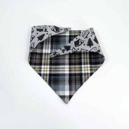 Campers with Plaid Flannel Pet Bandana