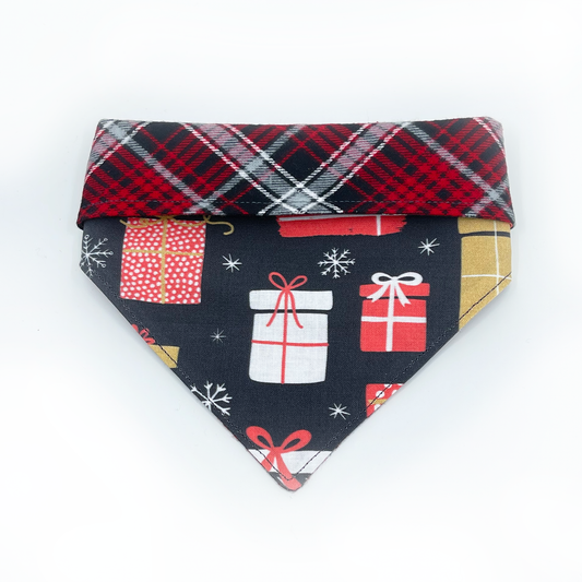 You Are A Gift with Plaid Flannel Pet Bandana